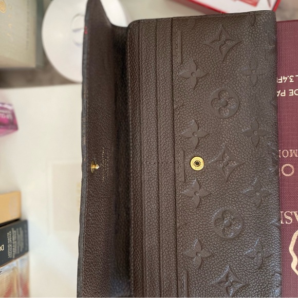 Louis Vuitton Dark Brown Embossed Wallet - Picture 10 of 14